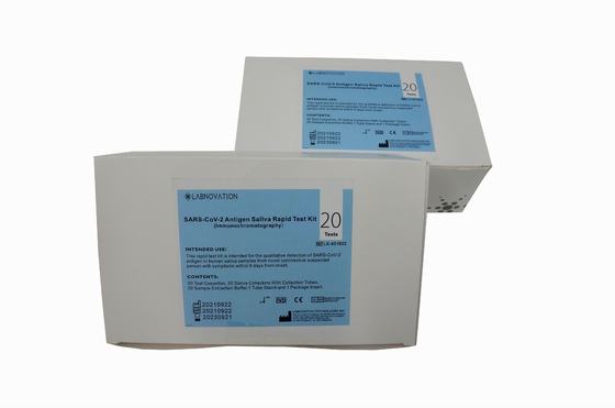 20PCS καθολική covid-19 εξάρτηση δοκιμής αντιγόνων σαλίου για τους πιθανούς πληθυσμούς