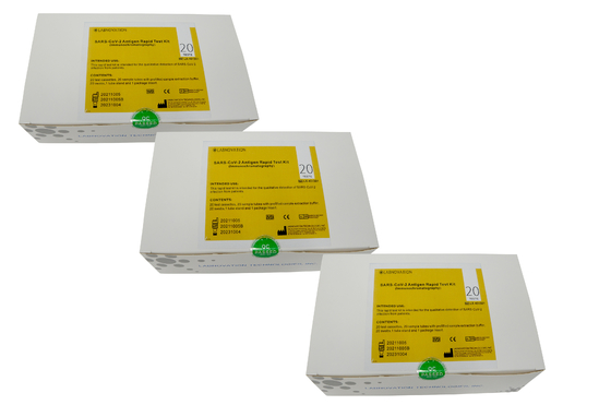 ISO13485 SAR-Cov-2 χρόνος 20 δοκιμές/εξάρτηση δοκιμής εξαρτήσεων 15min δοκιμής αντιγόνων