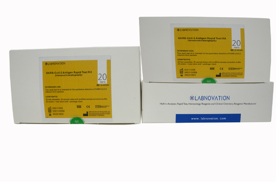 Διαγνωστικό CE πιστοποιημένο 20Tests/Kit εξαρτήσεων δοκιμής SAR-CoV-2 αντιγόνων γρήγορο