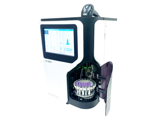 HbA1c συσκευή ανάλυσης LD-560 πιστοποιημένη HbA1c HPLC συσκευών ανάλυσης Labnovation ο αργότερα πλήρης αυτοματοποιημένη συσκευή ανάλυσης μεθόδου IFCC&amp;NGSP