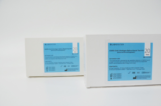 CE MSDS SAR-CoV-2 υψηλή εξάρτηση δοκιμής τέχνης ακρίβειας εξαρτήσεων δοκιμής αντιγόνων σαλίου