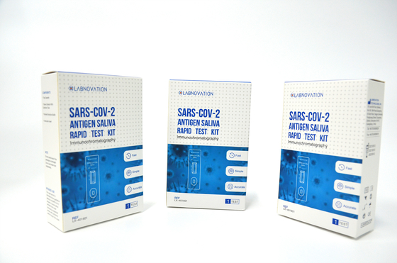 1 πακέτο SAR-CoV-2 εξάρτηση δοκιμής αντιγόνων σαλίου καμία ανάγκη εξοπλισμού