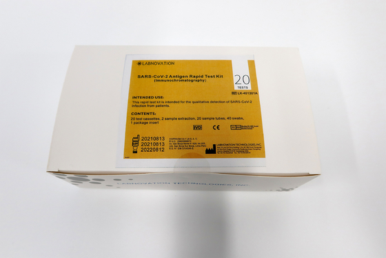 Labnovation SAR-CoV-2 ποιοτική ανίχνευση ένα εξαρτήσεων δοκιμής αντιγόνων γρήγορη βήμα