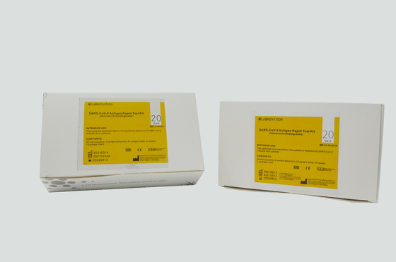 Γρήγορη συσκευή 15 δοκιμής 20PCS SARS-CoV-2 Ag ελάχιστη ρινική εξάρτηση δοκιμής πατσαβουρών