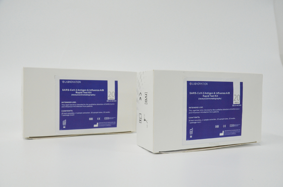Υψηλή εξάρτηση Immunochromatography δοκιμής γρίπης αβ ακρίβειας άσπρη