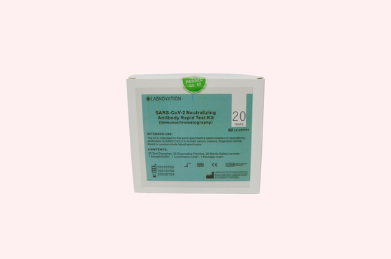 Covid-19 εξουδετερώνοντας εξαρτήσεις 20PCS δοκιμής αντισωμάτων για την επαγγελματική χρήση