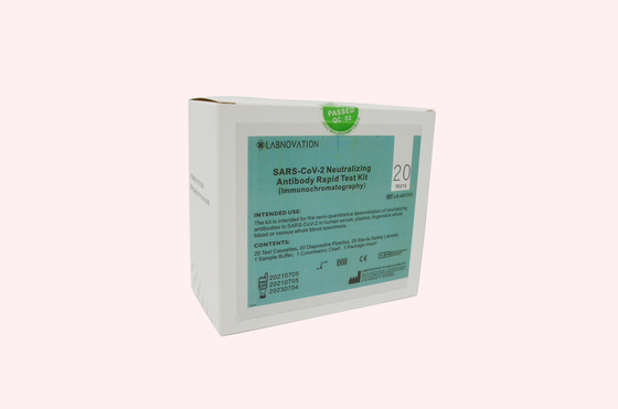 20PCS coV-19 εξουδετερώνοντας γρήγορα μικρά δείγματα εξαρτήσεων αντισωμάτων
