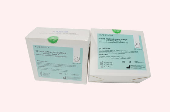 Κασέτα coV-19 εξάρτηση 2C IVD δοκιμής αντισωμάτων IgG IgM Temp αποθήκευσης 30C
