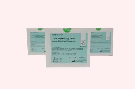 Labnovation coV-19 γρήγορη αντι εξάρτηση 1 πτώση 20ul δοκιμής σώματος IgG IgM
