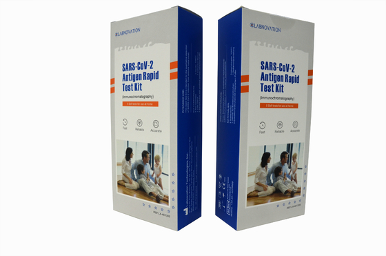 SAR-CoV-2 γρήγορη εξάρτηση SAR-CoV-2 δοκιμής αντιγόνων αντιγόνο μόνο - εξετάστε την εξάρτηση με 5 δοκιμές