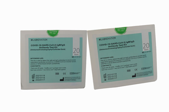 Καθολική SAR-CoV-2 IgG IgM ευαισθησία εξαρτήσεων 90% δοκιμής αντισωμάτων γρήγορη