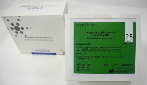 ISO13485 15 ελάχιστη εξάρτηση δοκιμής IgM IgG αντισωμάτων δαγκείου για την κλινική νοσοκομείων