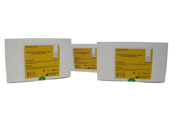 Διαγνωστικό CE πιστοποιημένο 20Tests/Kit εξαρτήσεων δοκιμής SAR-CoV-2 αντιγόνων γρήγορο